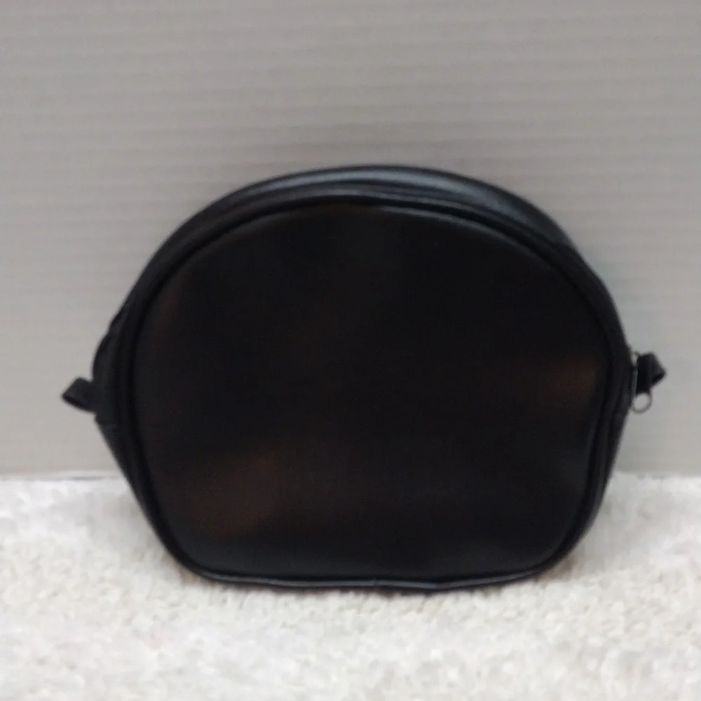 Smal Toiletry Zipper Burgundy and Black Bag Lot of 2 - Picture 3 of 8